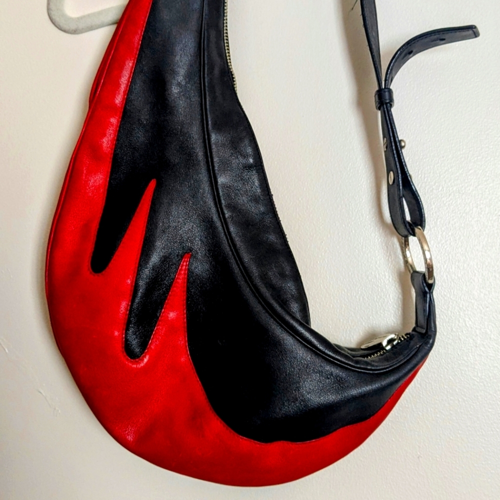 Vintage Harley Davidson leather sling purse